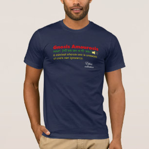Camiseta A ignorância afro-americana sobre a própria ignorâ
