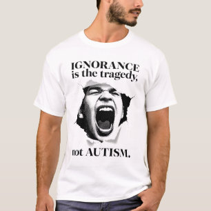 Camiseta A ignorância é a tragédia, não o tipo de citação d