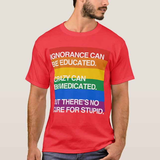 CAMISETA A IGNORÂNCIA PODE SER EDUCADA (Frente)