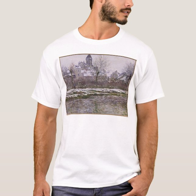 Camiseta A igreja em Vetheuil sob a neve, 1878-79 (Frente)