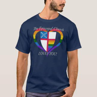 Camiseta A Igreja Episcopal Te Ama LGBTQ
