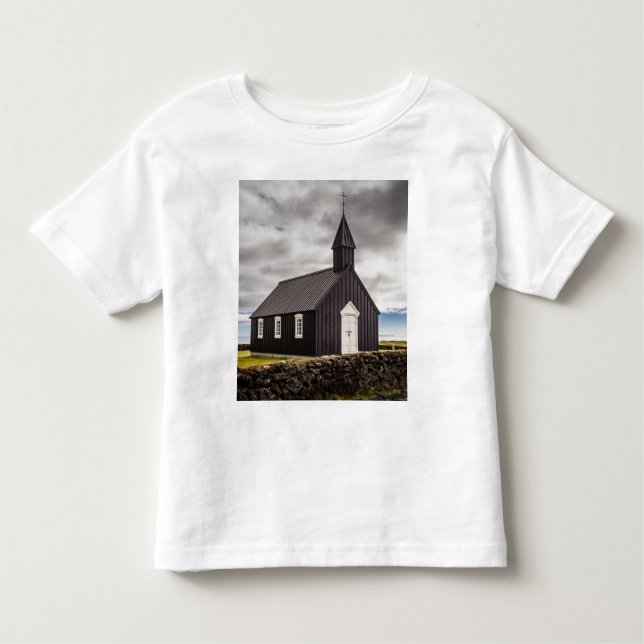 Camiseta A Igreja Negra De Budir, Islândia (Frente)