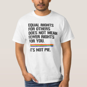 Camiseta A igualdade de direitos não significa menos direi