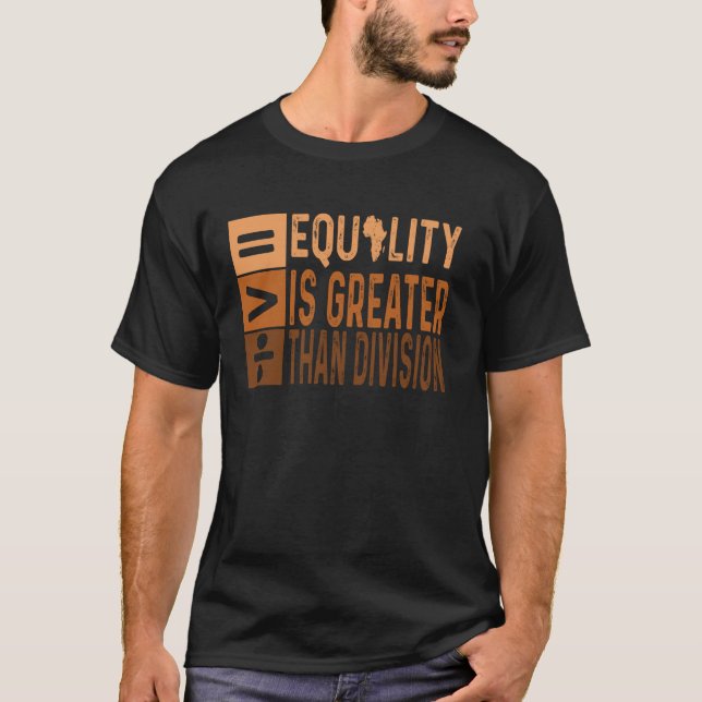 Camiseta A Igualdade é Maior que a Divisão África (Frente)