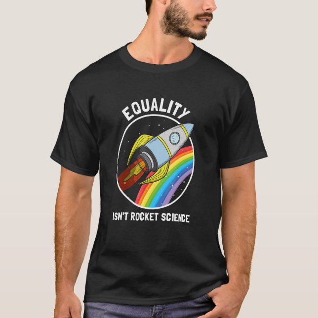 Camiseta A igualdade não é o gênero A do orgulho LGBTQ da R (Frente)