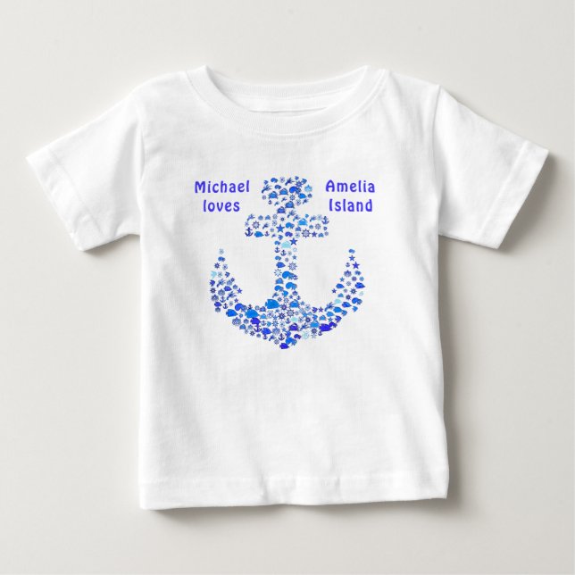 Camiseta A Ilha da Amelia Cuja Cauda Criaturas Anchor Camis (Frente)