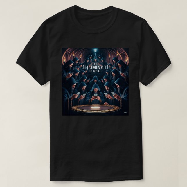 Camiseta A Illuminati é Real (Frente do Design)