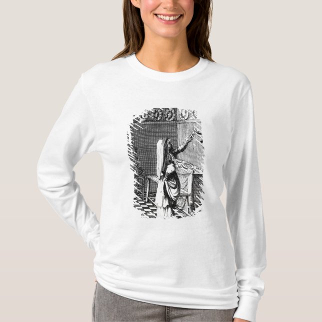 Camiseta A iluminação das velas do Sabat (Frente)