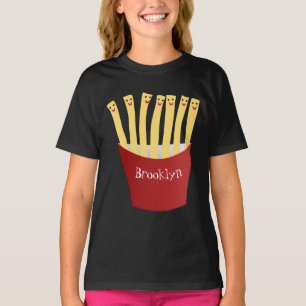 Camiseta A ilustração de desenho animado de comida rápida d