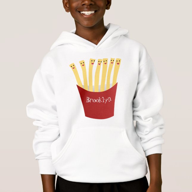Camiseta A ilustração de desenho animado de comida rápida d (Frente)