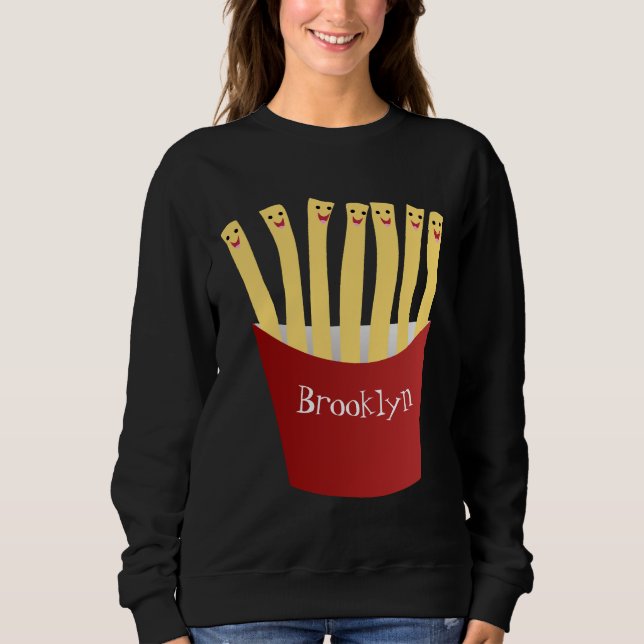 Camiseta A ilustração de desenho animado de comida rápida d (Frente)