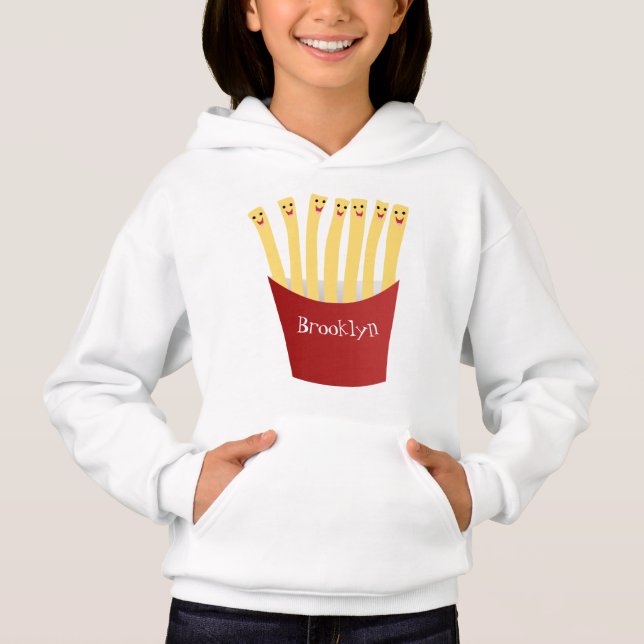 Camiseta A ilustração de desenho animado de comida rápida d (Frente)