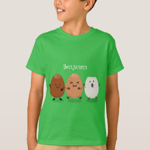 Camiseta A ilustração engraçada de desenhos animados nos