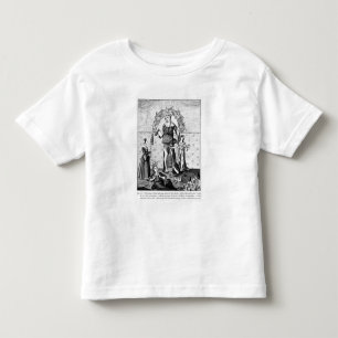 Camiseta A imagem da dama Astrologia com os três