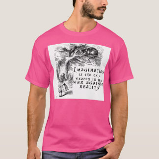 Camiseta A imaginação é a única arma na guerra contra