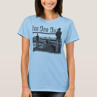 Camiseta A impar das mulheres Tee para fora