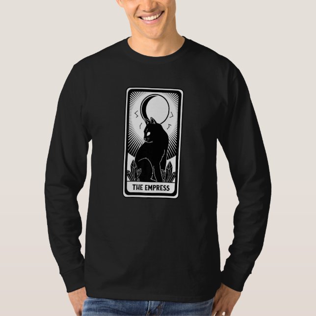 Camiseta A Imperatriz Black Cat Card Halloween Horro (Frente)