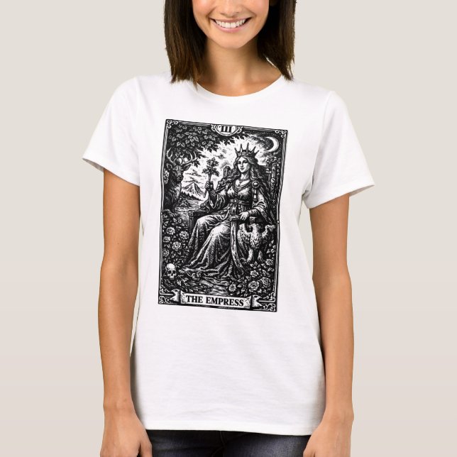 Camiseta A Imperatriz — BurnsInHell Tarot III (Frente)