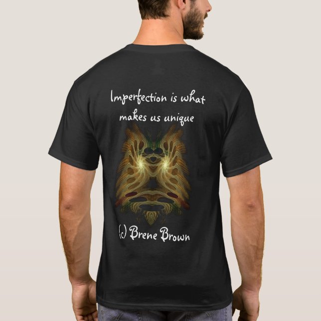 Camiseta A imperfeição é o que nos torna únicos (Verso)