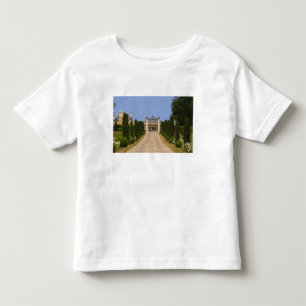 Camiseta A imponente entrada do Chateau Haut Sarpe, o
