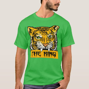 Camiseta A Impressão Animal do Rei Tigre