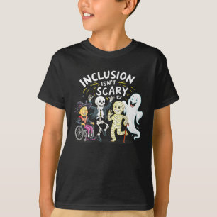 Camiseta A inclusão não é assustadora, professor esqueleto
