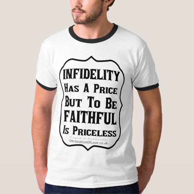 Camiseta A Infidelidade Tem Um Preço (Frente)