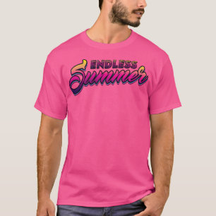 Camiseta A infinita Vintage de Verão parece estilo 80s