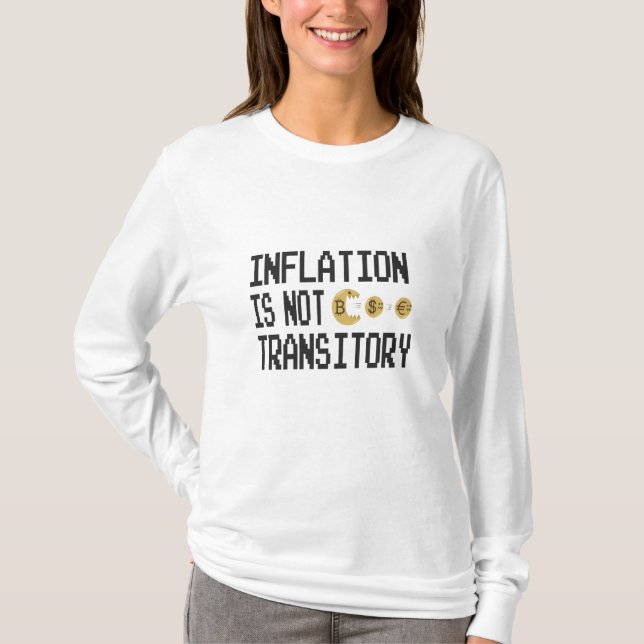 Camiseta A inflação não é transitória (Frente)