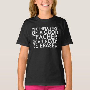 Camiseta A Influência De Um Bom Professor Nunca Pode Ser Ap