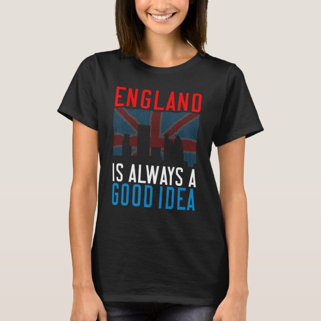 Camiseta A Inglaterra é sempre uma boa Idea Inglaterra (Frente)