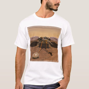 Camiseta A Insight Lander Operando Na Superfície De Marte.