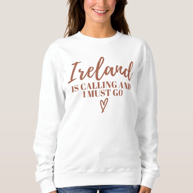Camiseta A Irlanda Está A Chamar E Eu Tenho De Ir-Irlanda E (Frente)