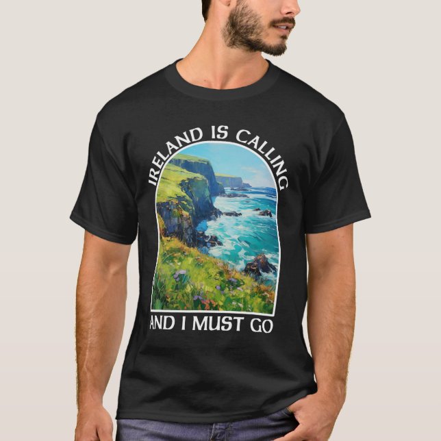 Camiseta A Irlanda Está Chamando E Eu Devo Ir Dia De São Pa (Frente)