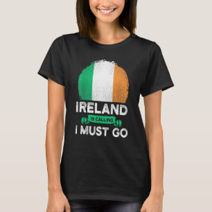 Camiseta A Irlanda Está Chamando Eu Devo Ir Raízes do Patri
