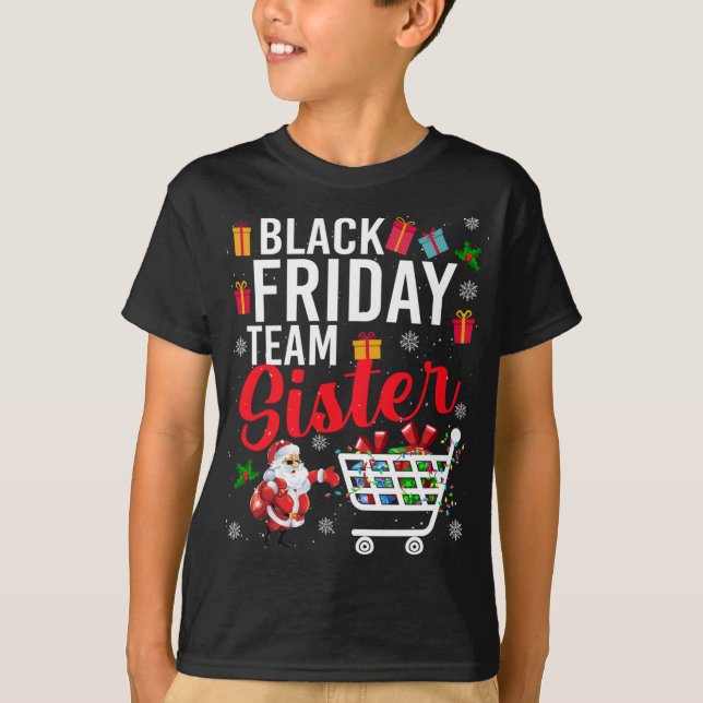 Camiseta A Irmã da Equipe de Sexta-Feira Negra Compra o Nat (Frente)