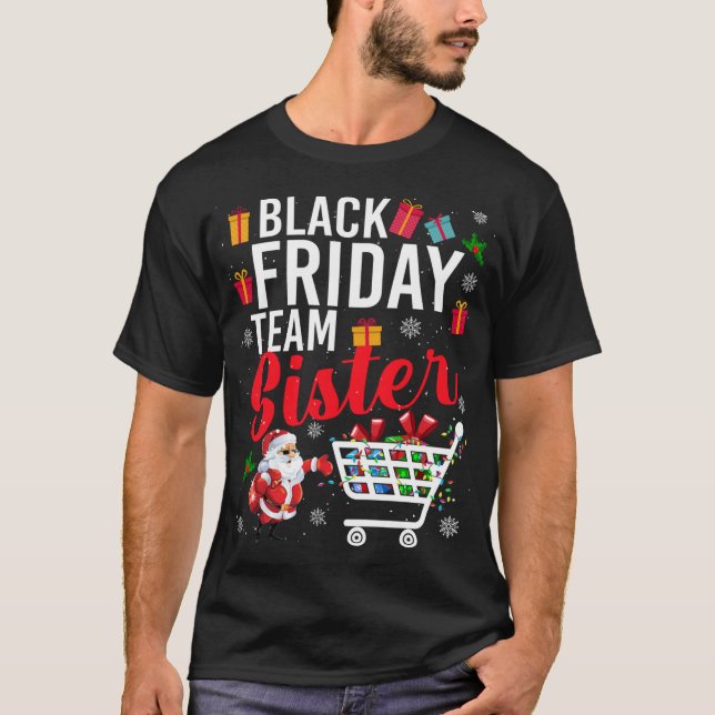 Camiseta A Irmã da Equipe de Sexta-Feira Negra Compra o Nat (Frente)