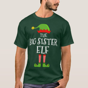 Camiseta A irmã mais velha e engraçada do natal combinando 