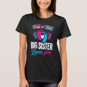 Camiseta A Irmã Rosa Ou Azul Grande Te Ama Querido Ré