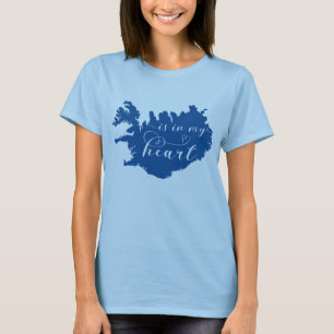 Camiseta A Islândia Está No Meu Coração