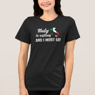 Camiseta A Itália chama Design