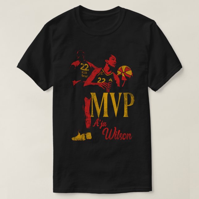 Camiseta A_ja Wilson MVP Las Vegas acessa WNBA (Frente do Design)