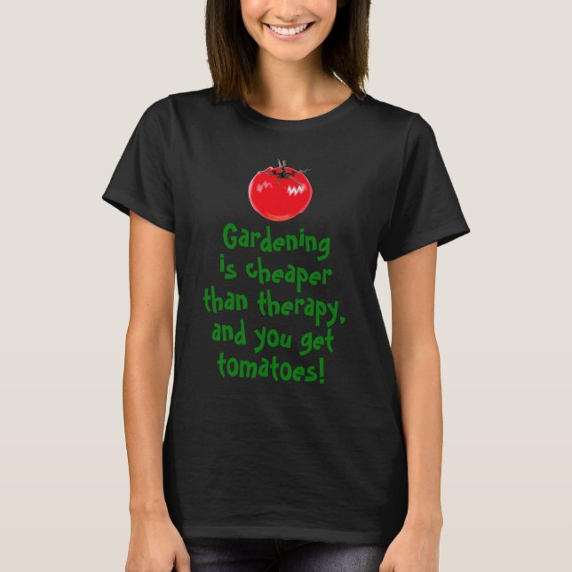 Camiseta A jardinagem é mais barata (Frente)