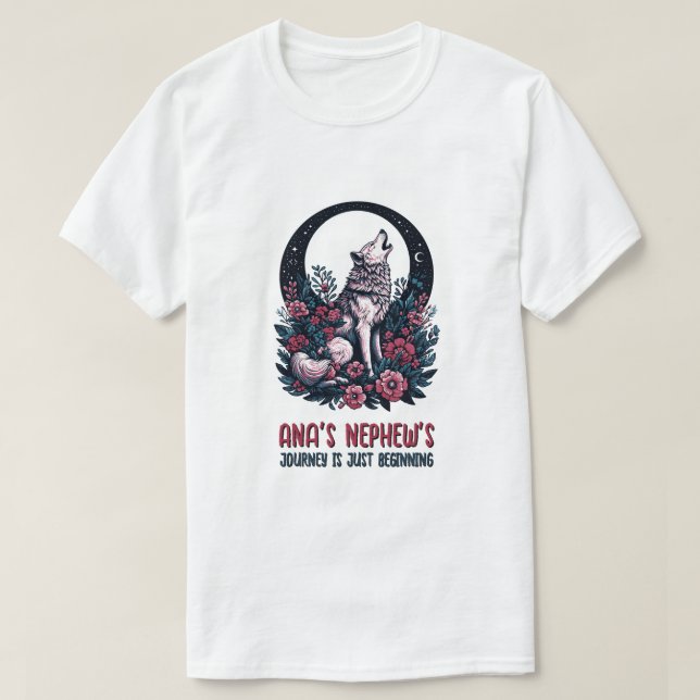 Camiseta A jornada do sobrinho de Ana está apenas começando (Frente do Design)