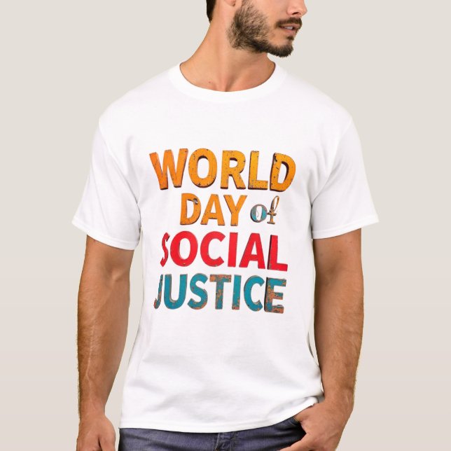 Camiseta A Justiça Social Assume Os Princípios Da Igualdade (Frente)
