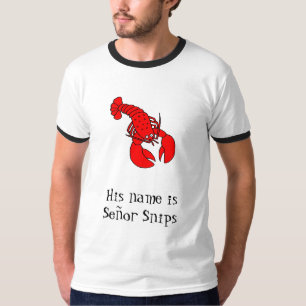 Camiseta a lagosta, seu nome é Snips de Señor