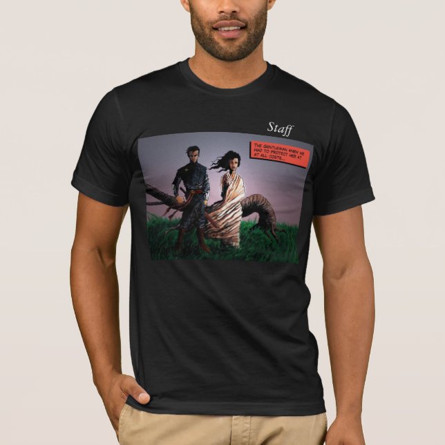 Camiseta A lâmina LE 3 do cavalheiro (Frente)