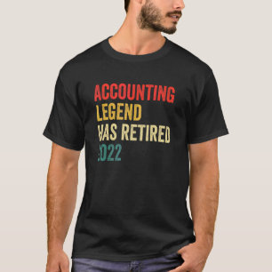 Camiseta A Legenda Contabilística Do Mens Está Aposentada