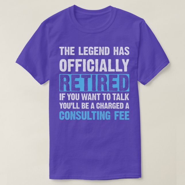 Camiseta A Legenda Rejeitou Oficialmente A Taxa De Consulto (Frente do Design)