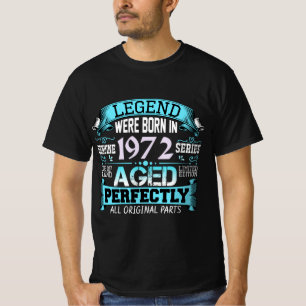 Camiseta A Legenda Vintage Foi Nascer Em 1972